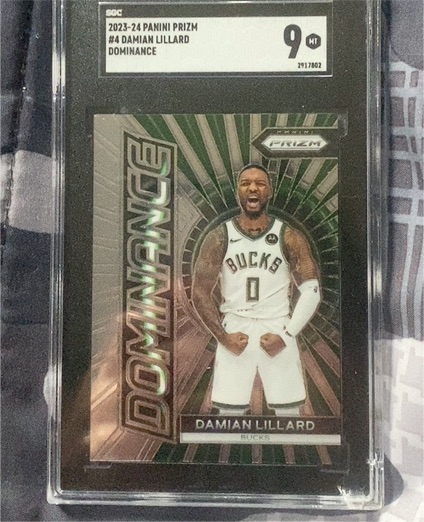 2023-24 Panini Prizm #4 Damian Lillard Dominance — front