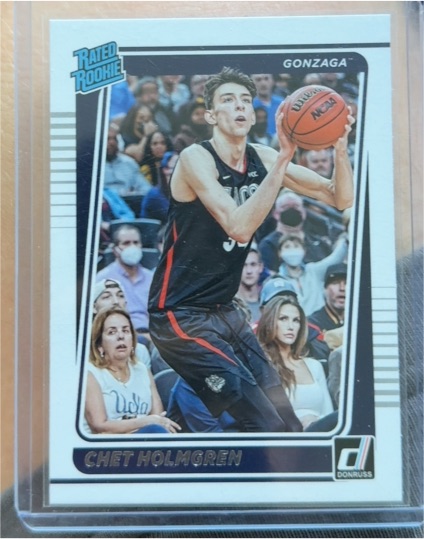 2022-23 Panini Chronicles Draft Picks Donruss Rated Rookies #1 Chet Holmgren — front