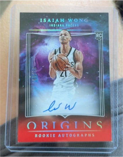 2023-24 Panini Origins #RA-IWI Isaiah Wong Rookie Autographs — front