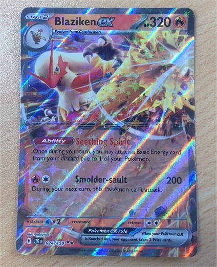 2025 Pokémon TCG Journey Together #024 Blaziken ex — front