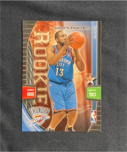 2009-10 Panini Adrenalyn XL #88 James Harden Rookie — front