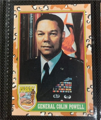 1991 Topps Desert Storm #2 General Colin Powell — front