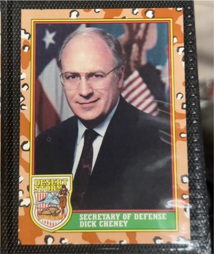 1991 Topps Desert Storm #3 Dick Cheney — front