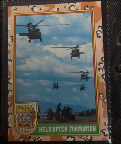 1991 Topps Desert Storm #15 Helicopter Formation — front