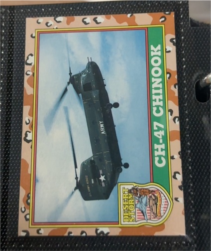 1991 Topps Desert Storm #12 CH-47 Chinook — front
