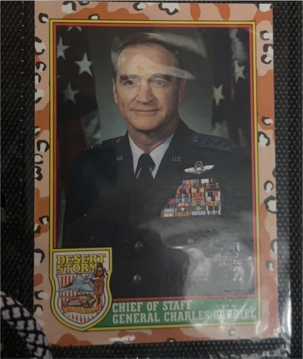 1991 Topps Desert Storm #7 Chief of Staff General Charles Gabriel — front