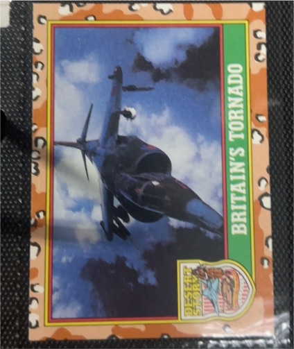 1991 Topps Desert Storm #19 Britain's Tornado — front