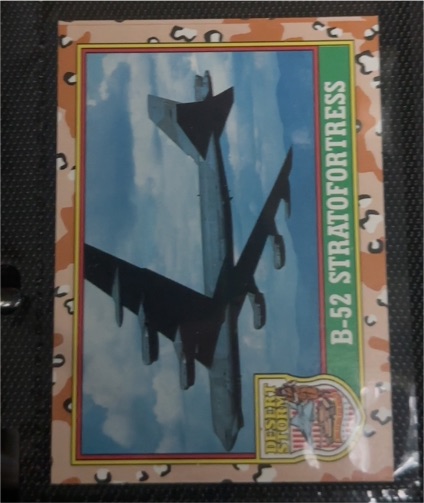 1991 Topps Desert Storm #25 B-52 Stratofortress — front