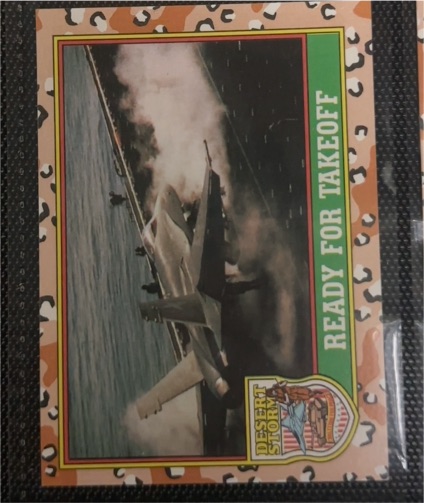 1991 Topps Desert Storm Glossy #26 Ready for Takeoff — front