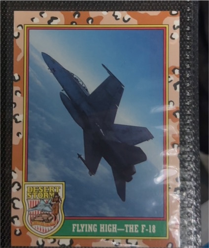 1991 Topps Desert Storm #27 Flying High - The F-18 — front