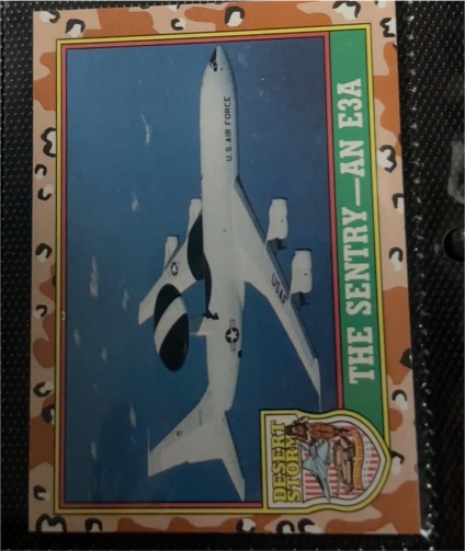 1991 Topps Desert Storm #33 The Sentry - An E3A — front