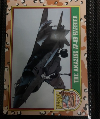 1991 Topps Desert Storm #32 The Amazing AV-8B Harrier — front
