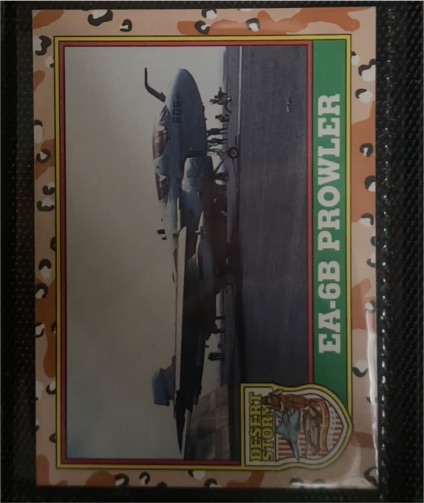 1991 Topps Desert Storm Glossy #35 EA-6B Prowler — front