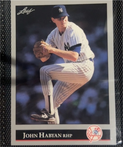 1992 Leaf #189a John Habyan — front