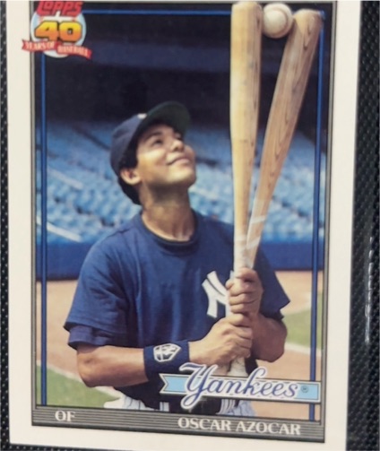 1991 Topps #659 Oscar Azocar — front