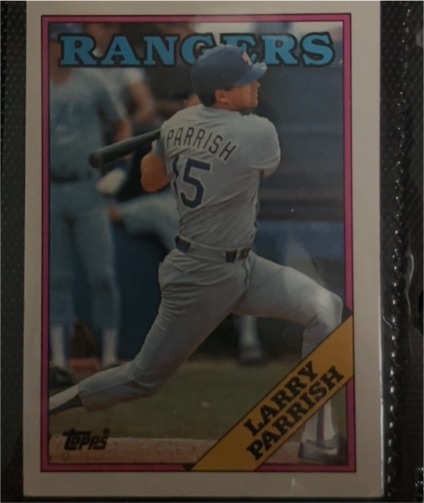 1988 Topps #490 Larry Parrish — front