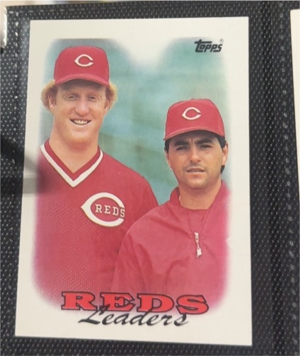1988 Topps #81 Reds Leaders John Franco Ron Robinson — front