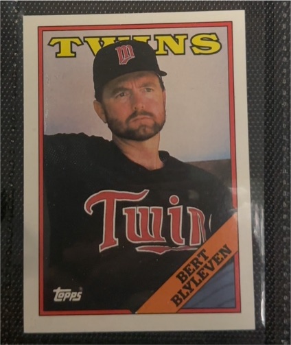 1988 Topps #295 Bert Blyleven — front