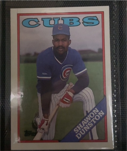 1988 Topps #695 Shawon Dunston — front