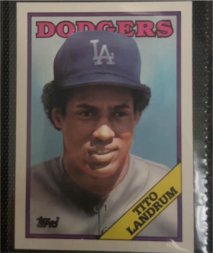 1988 Topps #581 Tito Landrum — front