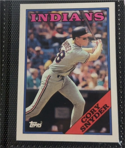 1988 Topps #620 Cory Snyder — front