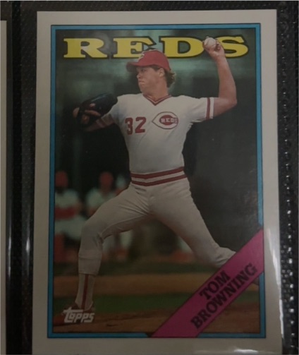 1988 Topps #577 Tom Browning Cincinnati Reds — front