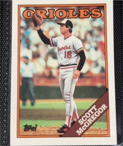 1988 Topps #419 Scott McGregor — front