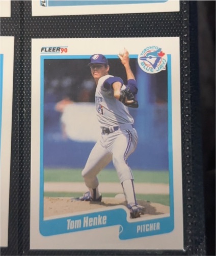 1990 Fleer #84 Tom Henke — front