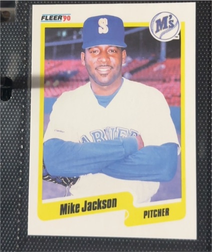 1990 Fleer #517 Mike Jackson — front