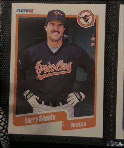 1990 Fleer #189 Larry Sheets — front