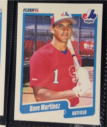 1990 Fleer #353 Dave Martinez — front