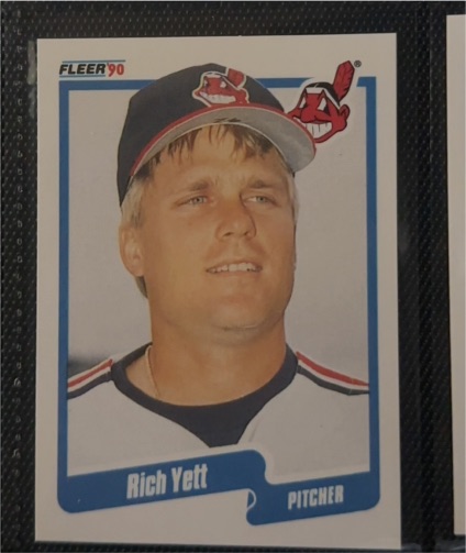 1990 Fleer #504 Rich Yett — front