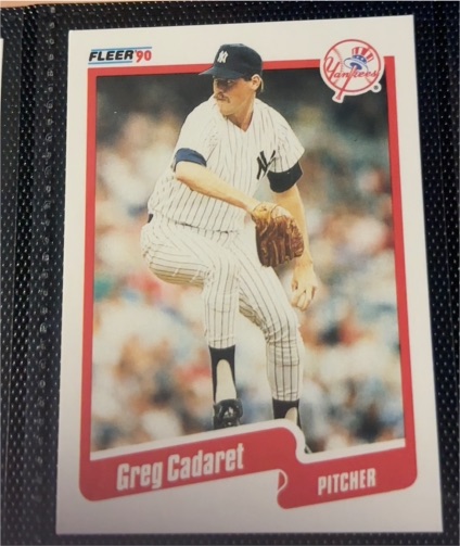 1990 Fleer #440 Greg Cadaret — front