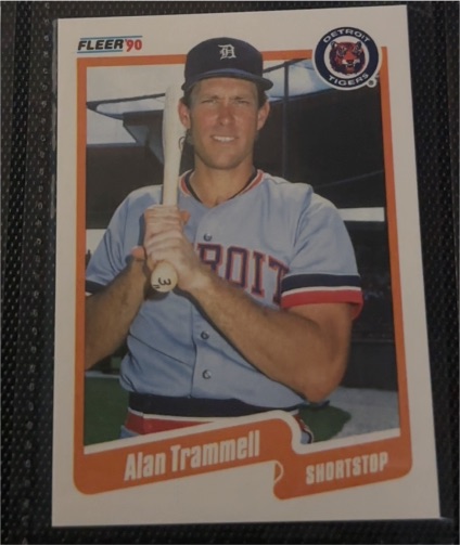 1990 Fleer #617 Alan Trammell — front
