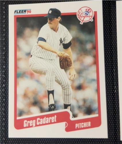 1990 Fleer #440 Greg Cadaret — front