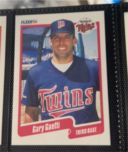 1990 Fleer #373 Gary Gaetti — front