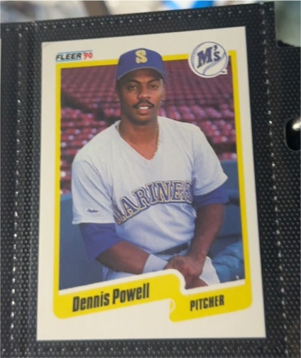 1990 Fleer #521 Dennis Powell — front