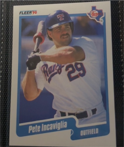 1990 Fleer #301 Pete Incaviglia — front