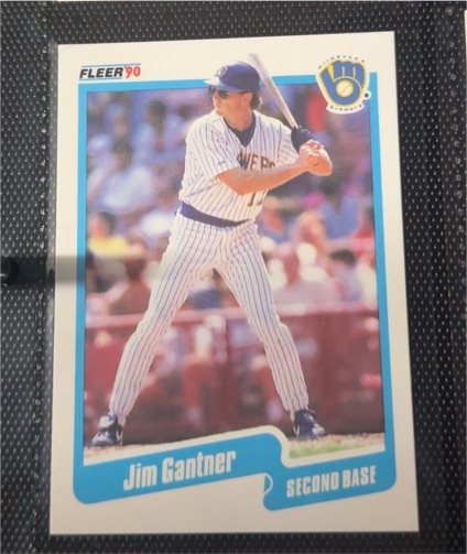 1990 Fleer #324 Jim Gantner — front