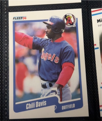1990 Fleer #129 Chili Davis — front