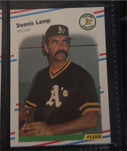 1988 Fleer #284 Dennis Lamp — front