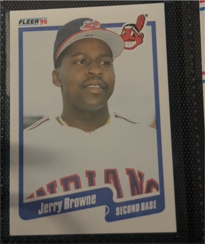 1990 Fleer #487 Jerry Browne — front