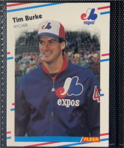1988 Fleer #180 Tim Burke — front