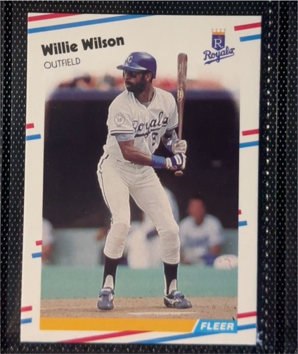 1988 Fleer #274 Willie Wilson — front