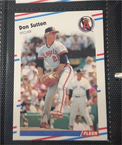 1988 Fleer #505 Don Sutton — front