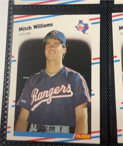 1988 Fleer #482 Mitch Williams — front