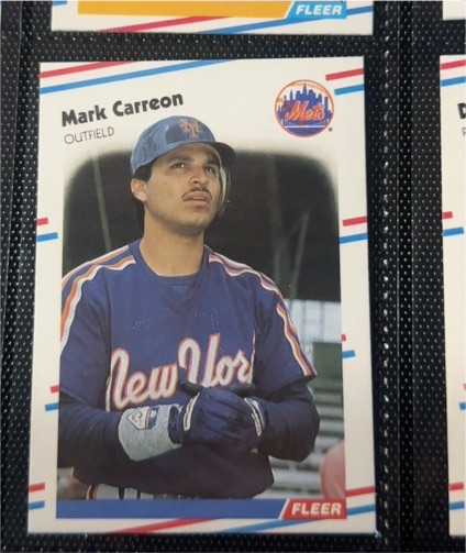 1988 Fleer #129 Mark Carreon — front