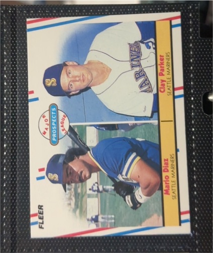 1988 Fleer #649 Mario Diaz / Clay Parker — front