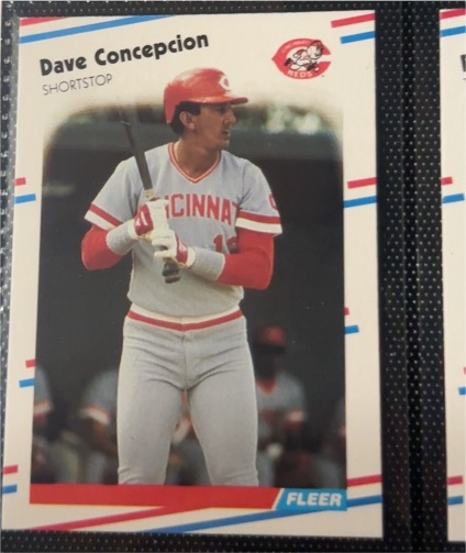 1988 Fleer #229 Dave Concepcion — front