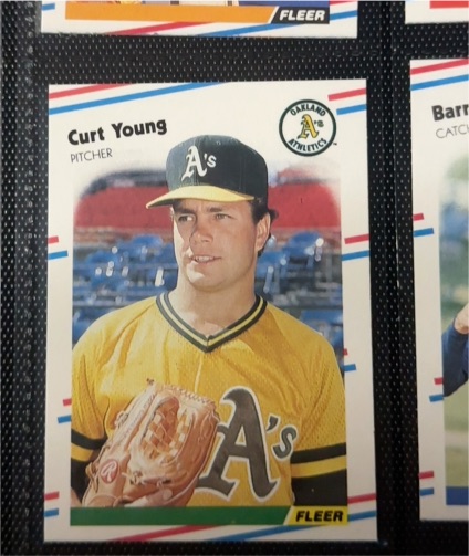 1988 Fleer #296 Curt Young — front